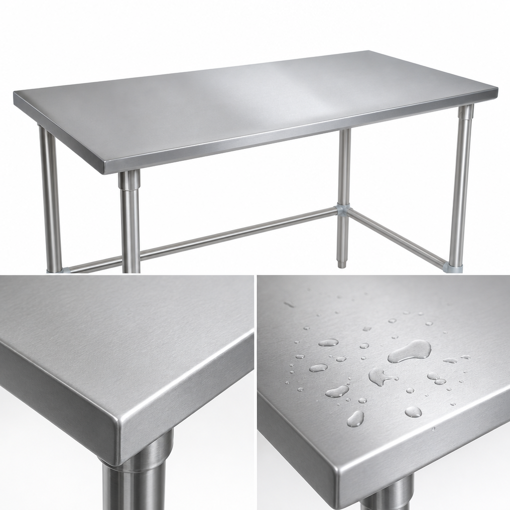 14-Gauge Stainless Steel Top