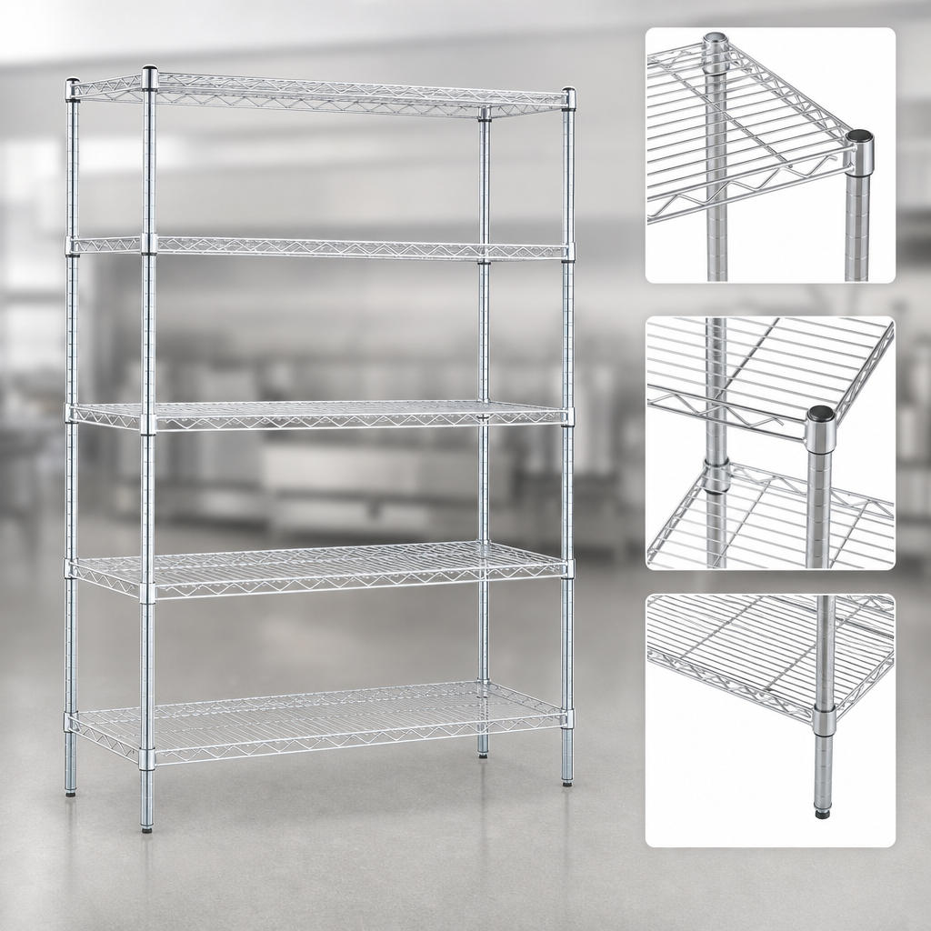 Five Wire Shelves
