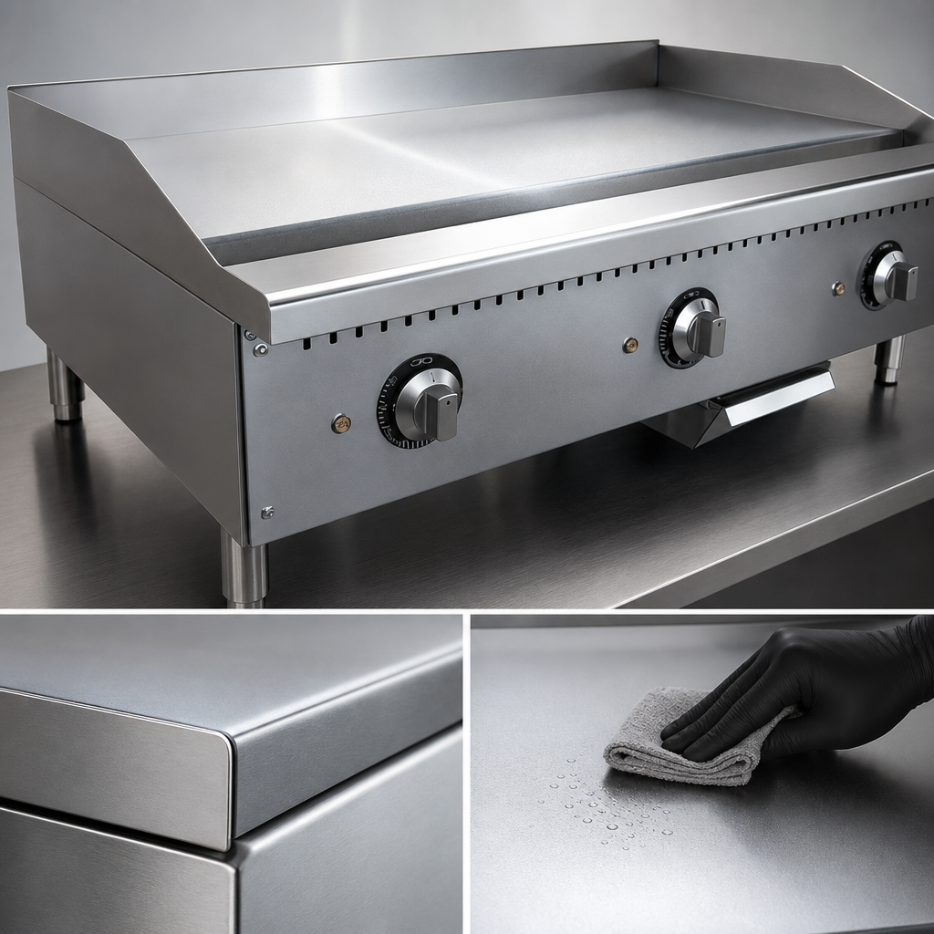 Chrome-Coated Griddle Plate