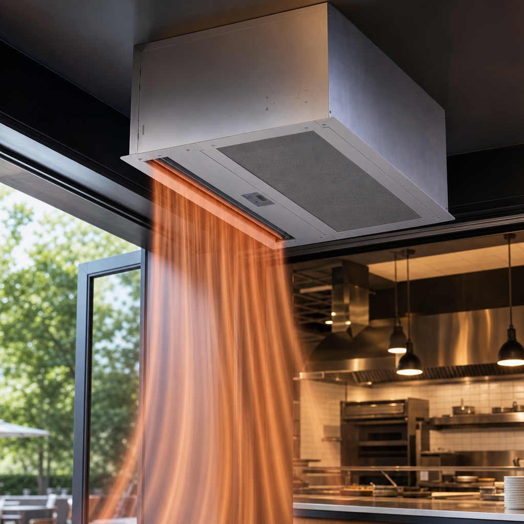 Electric Heated Air Curtain
