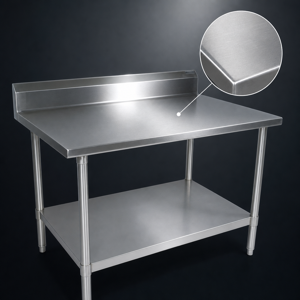 14-Gauge Stainless Steel Top