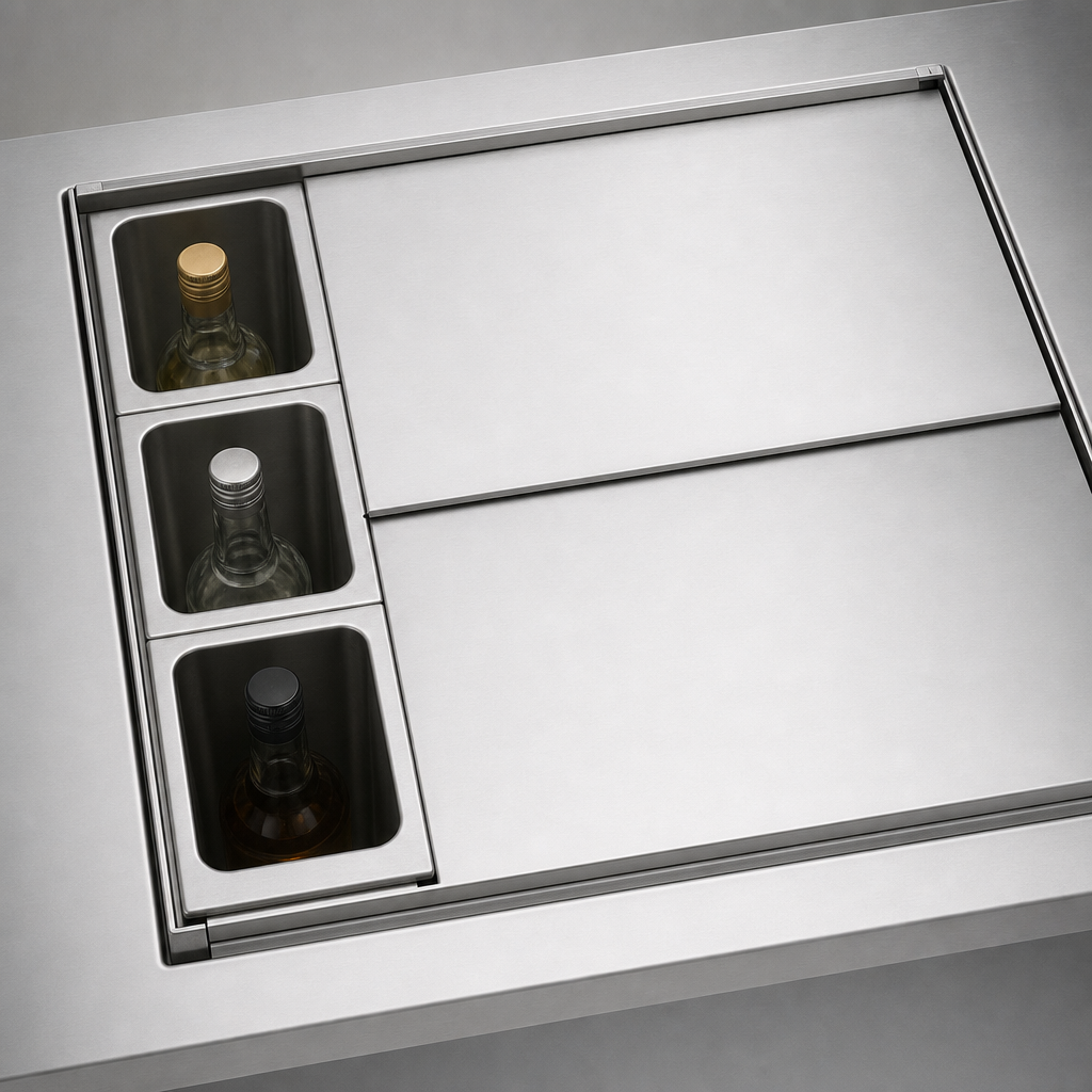 Three-Bottle Capacity
