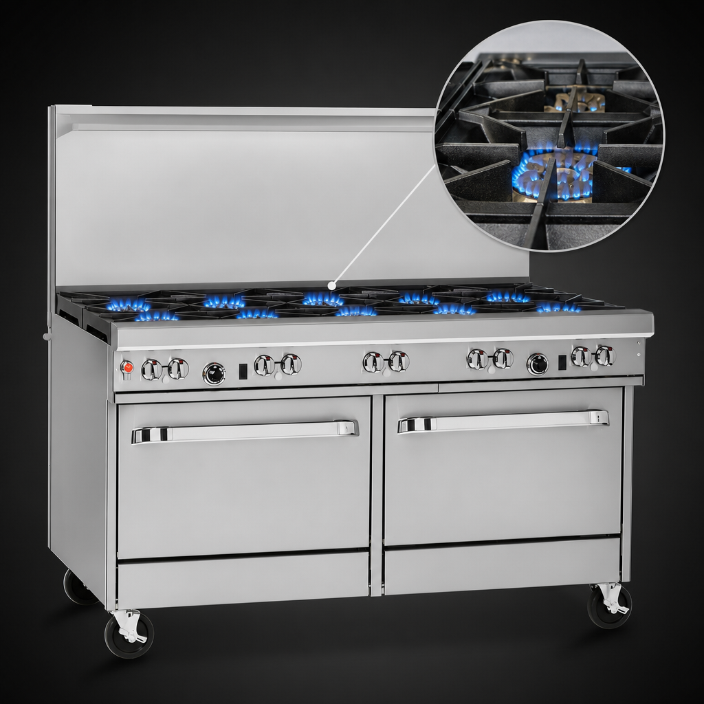 Six Open Burners