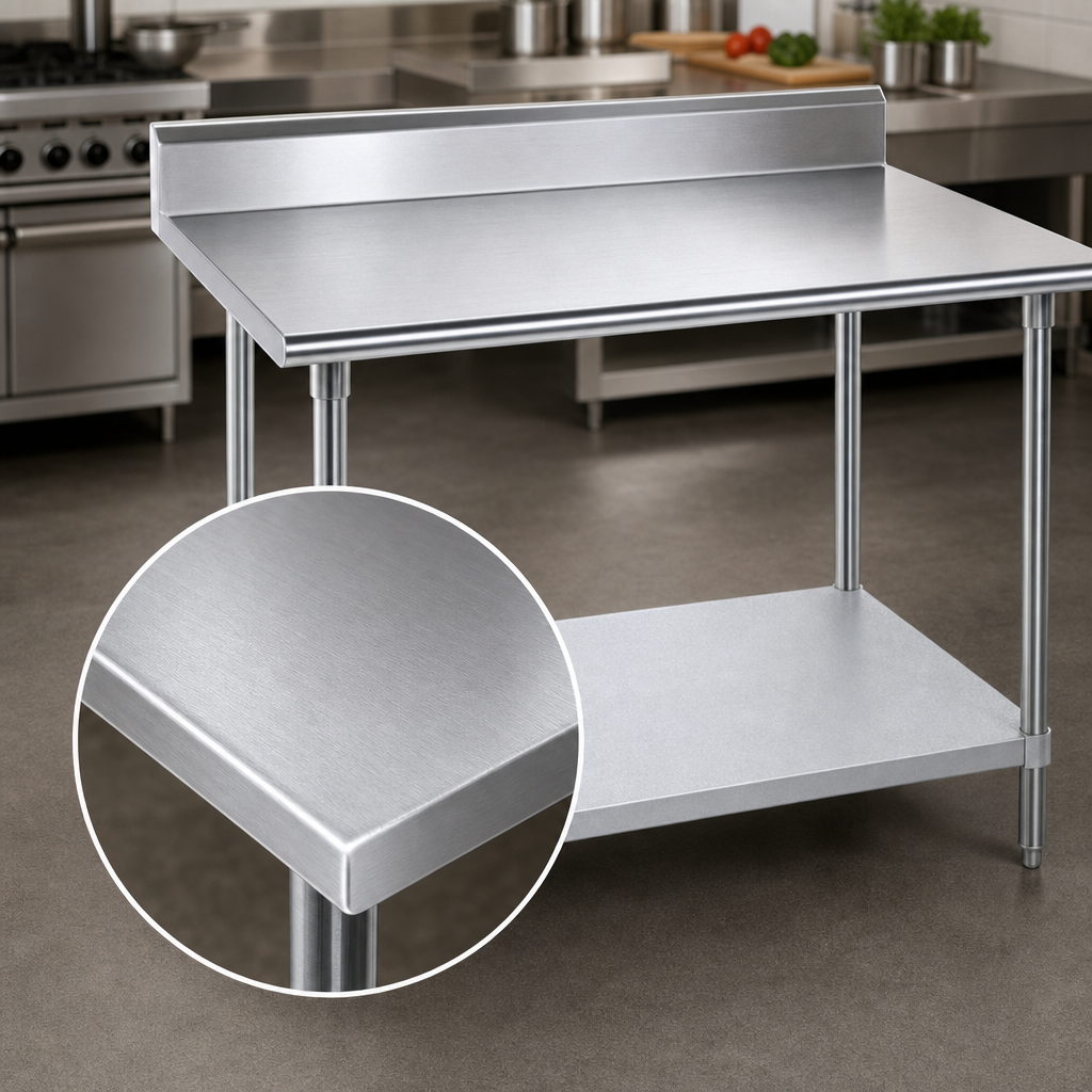 16 Gauge 304 Stainless Steel Top
