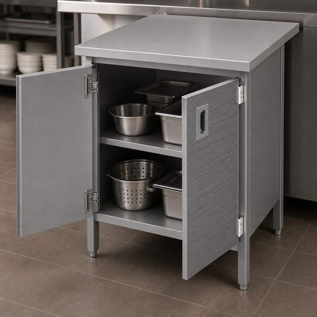 Cabinet Base With Hinged Doors