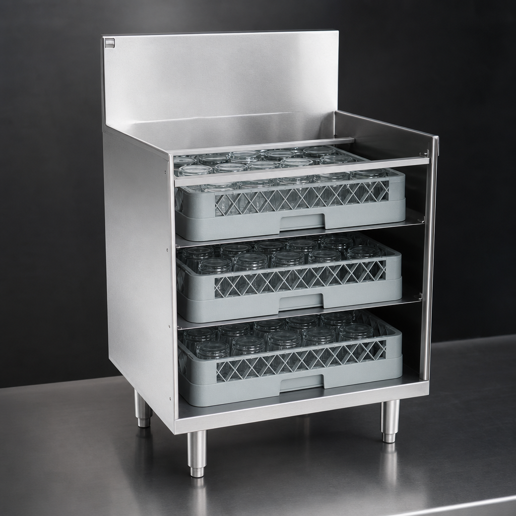 Three Glass Rack Capacity