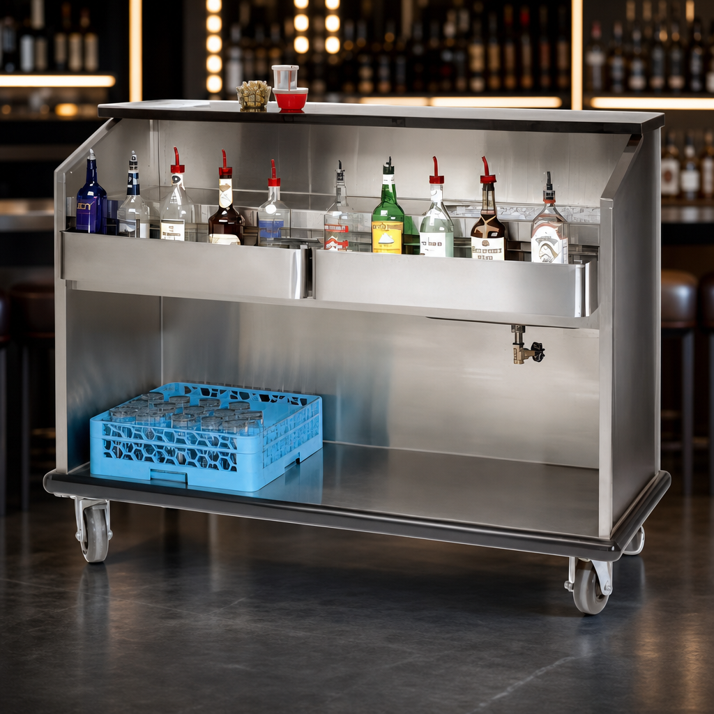 Stainless Steel Bartender Side