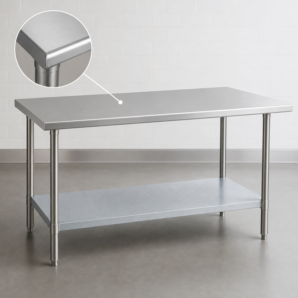 18 Gauge Stainless Steel Top