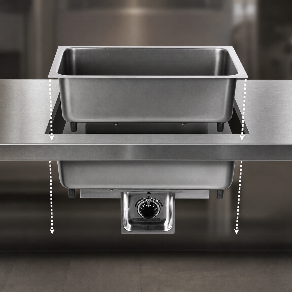 Built-In Bottom-Mount Design