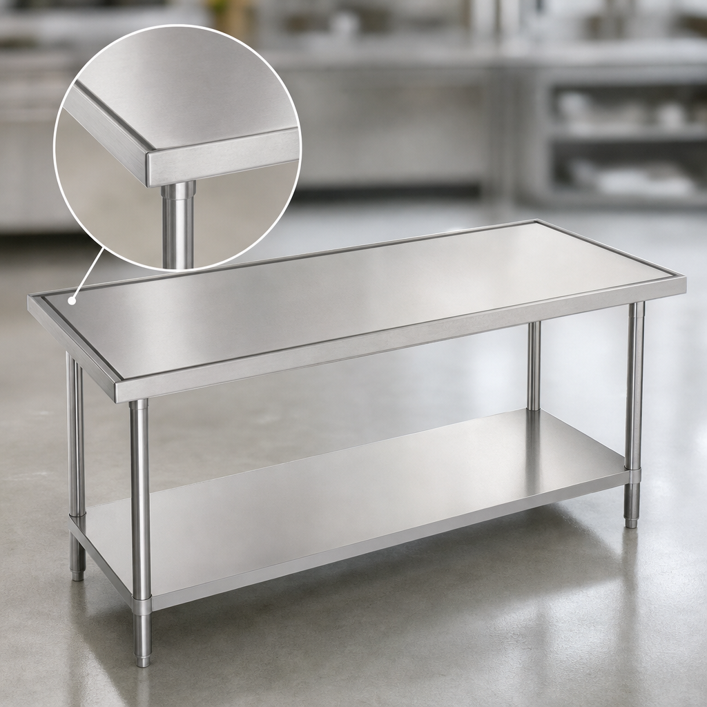 14-Gauge 304 Stainless Steel Top