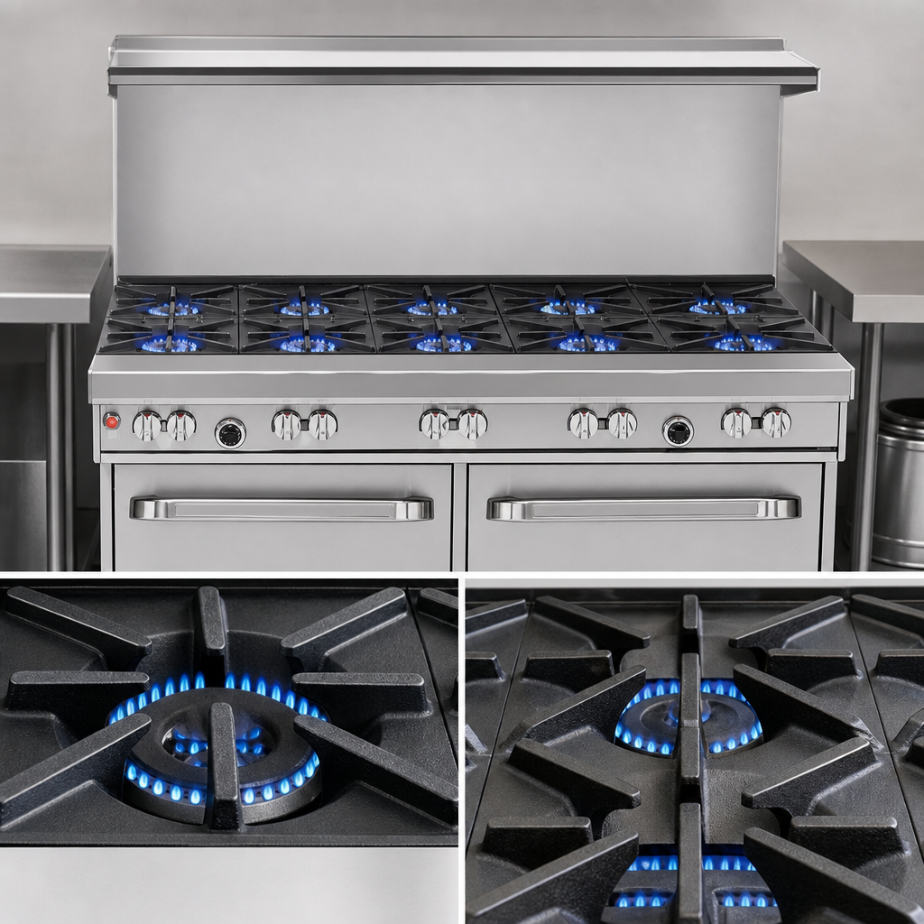 10 Open Burners