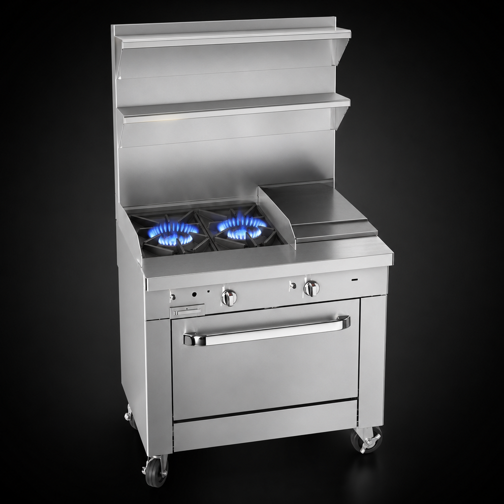 Two Front Open Burners