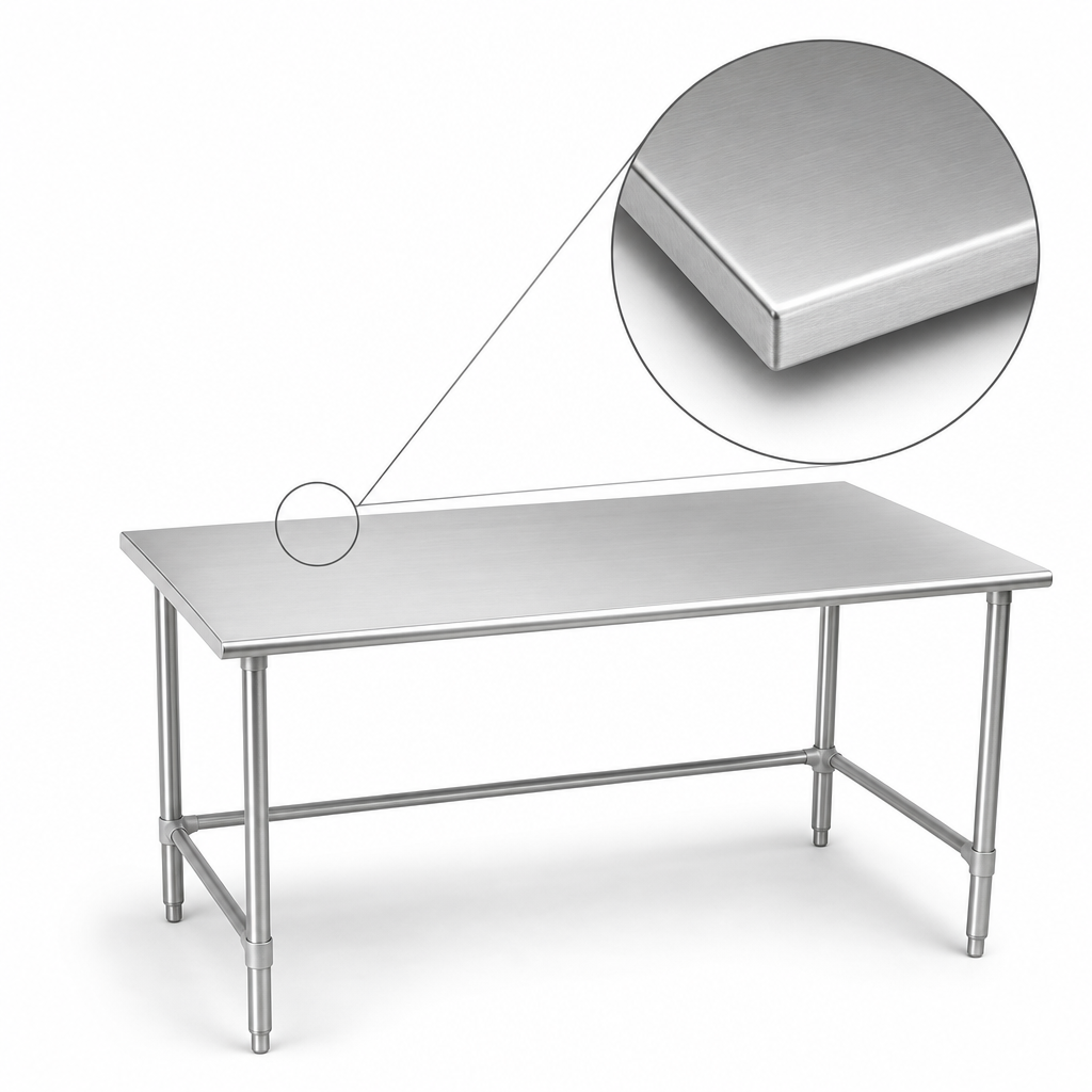 14-Gauge Stainless Steel Top