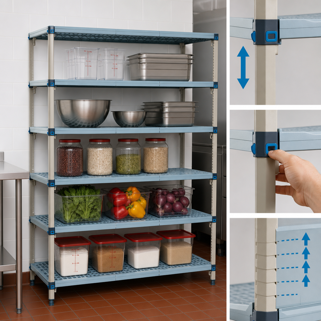 Quick-Adjust Shelves