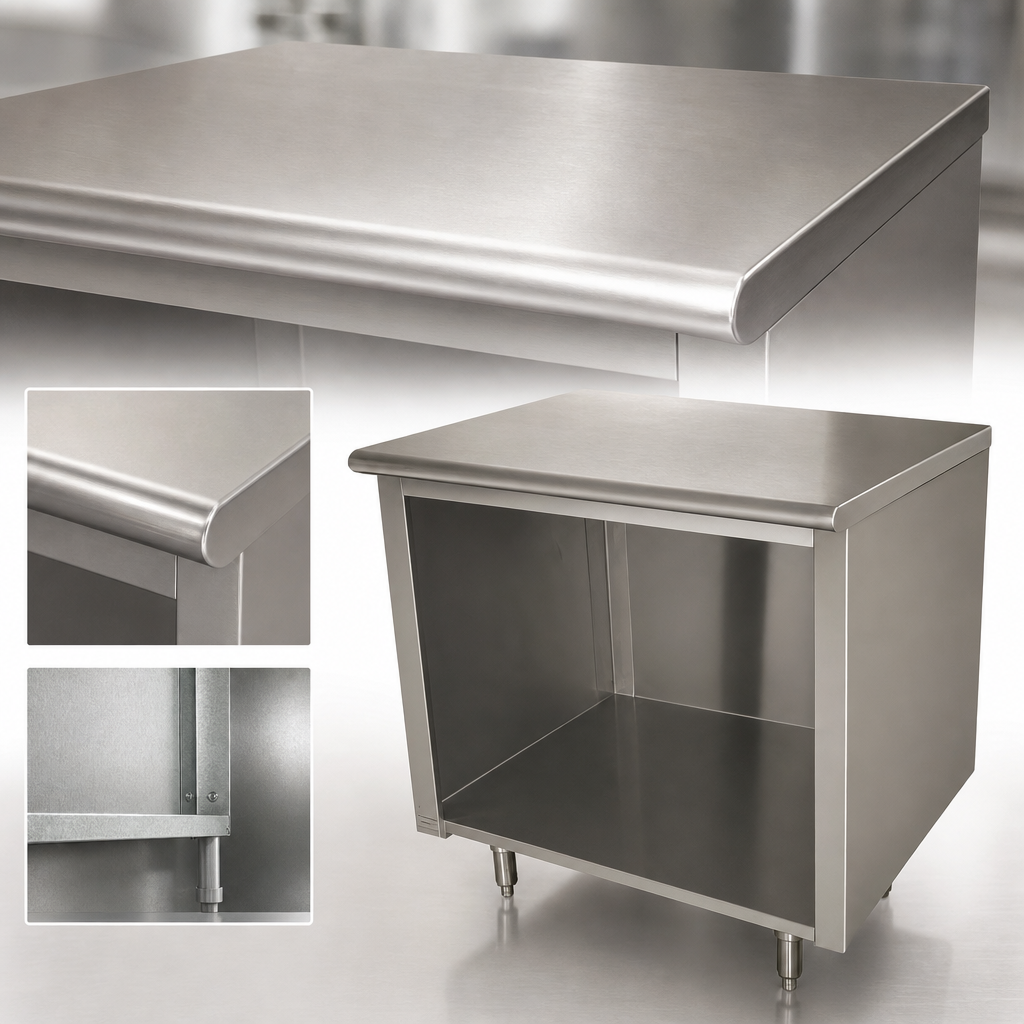 16-Gauge 304 Stainless Steel Top