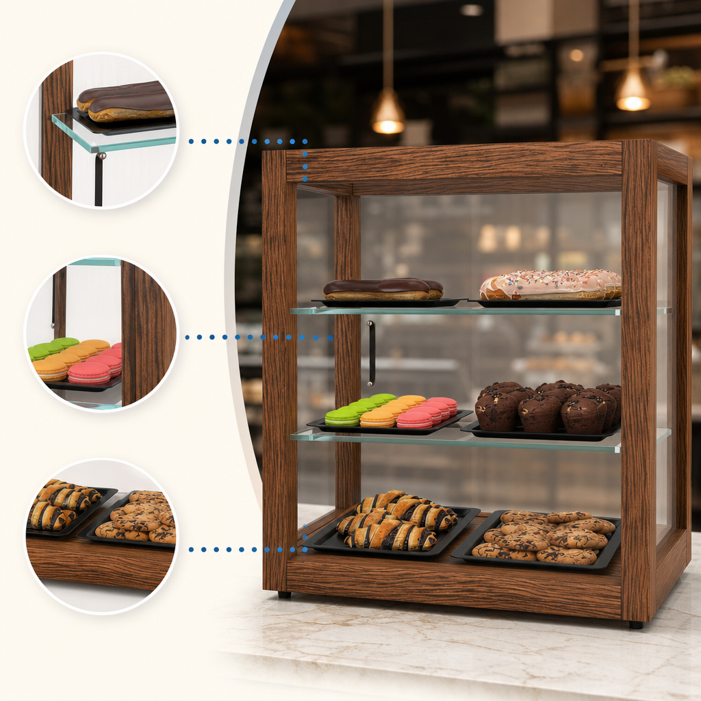 Three Tempered-Glass Shelves