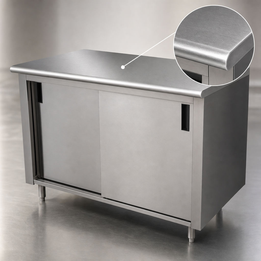 16-Gauge 304 Stainless Steel Top