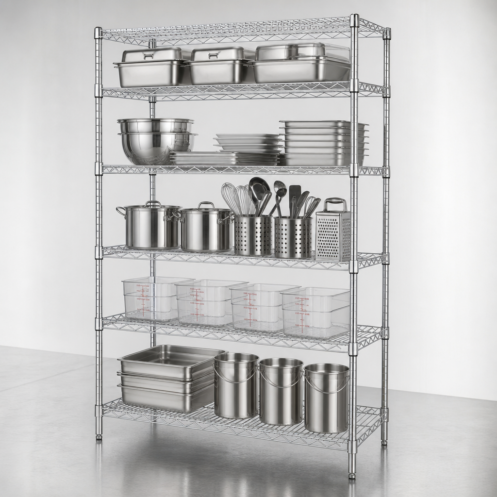 Five Wire Shelves