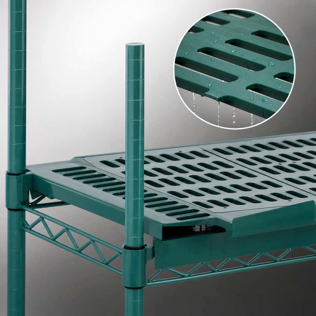 Louvered Shelf Surface