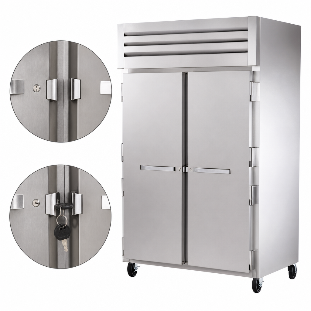 Locking Stainless Steel Doors