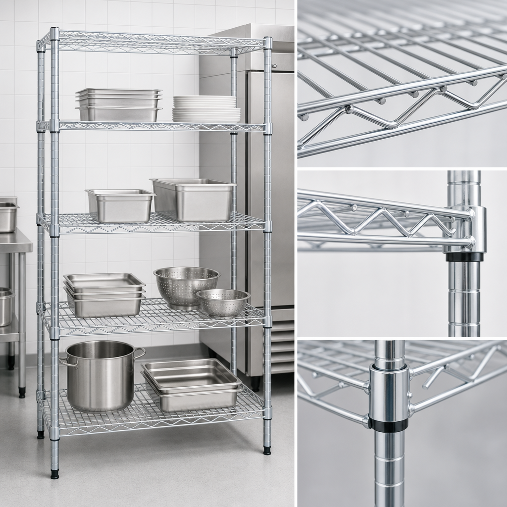 Patented QuadTruss® Wire Shelves
