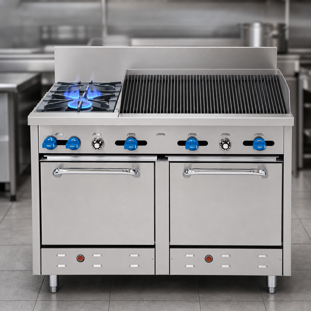 Two Open Star Burners