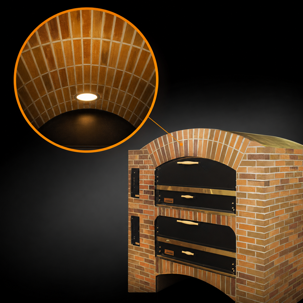 Brick-Lined Arched Ceiling