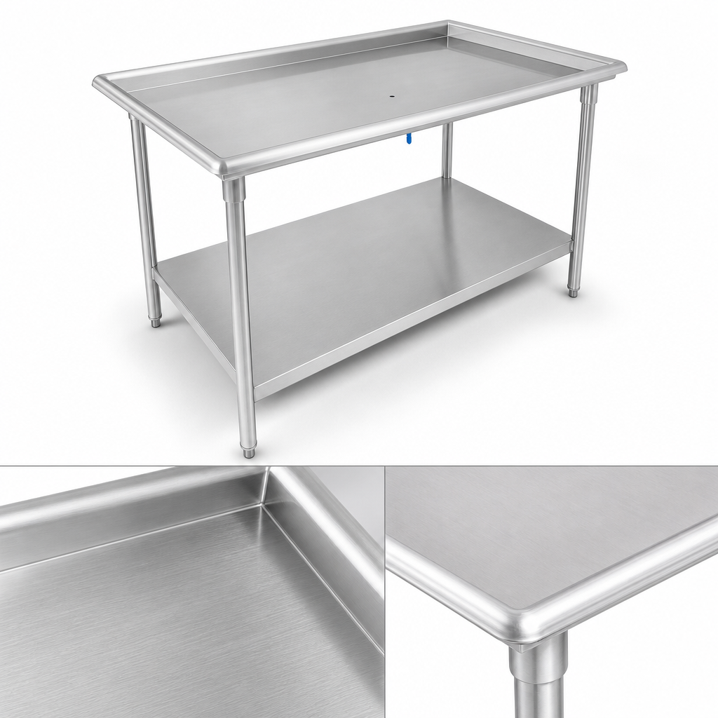 16-Gauge Type 300 Stainless Steel Top
