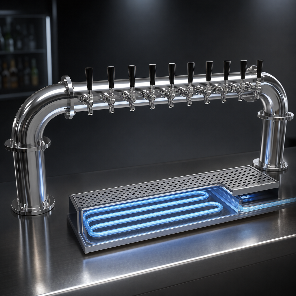 Glycol-Cooled Cold Plate Assembly