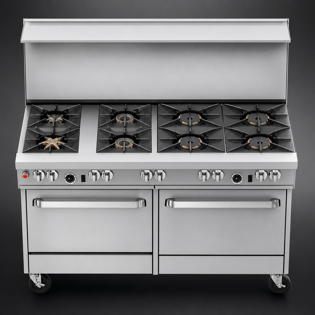 Eight Open Burners