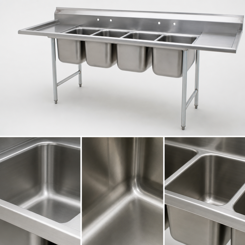 Coved-Corner Four-Compartment Design