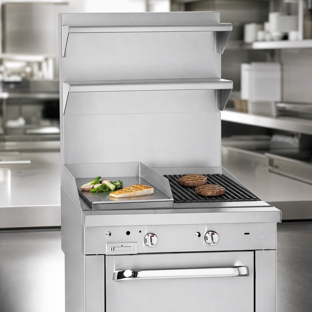 Dual 16-Inch Cooking Sections