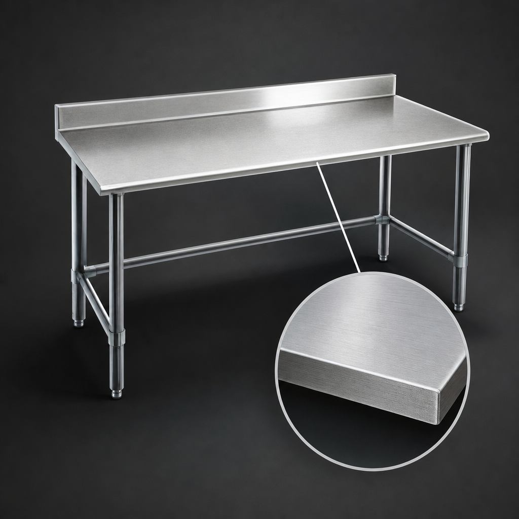 14-Gauge Stainless Steel Top