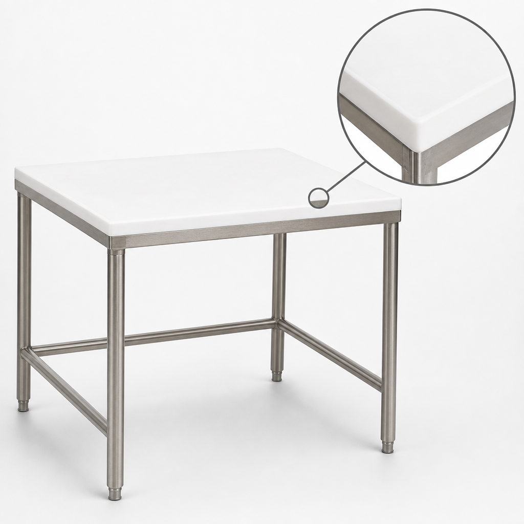 1-Inch White Polymer Top