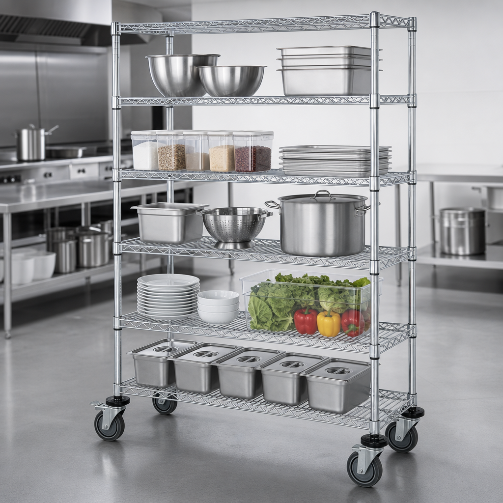 Five Wire Shelves