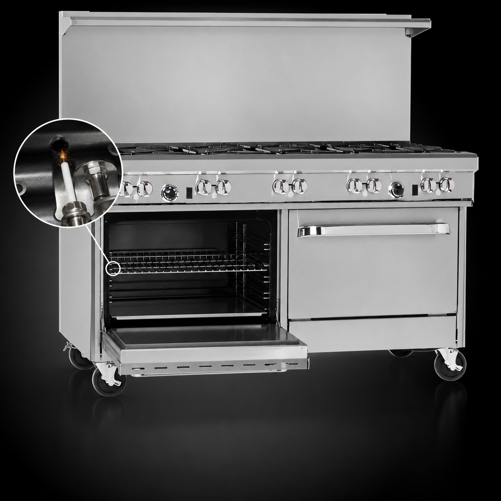 Standard Oven With Battery Spark Ignition