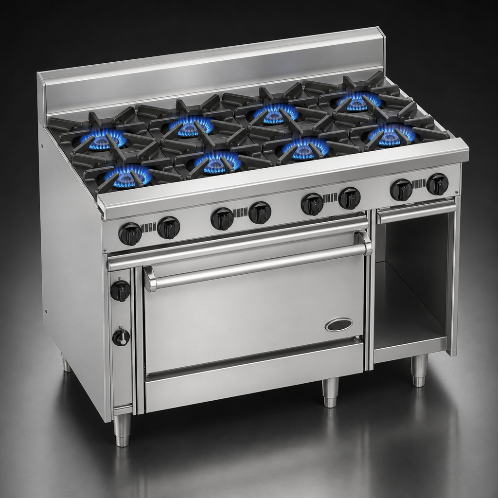 Eight Open Burners