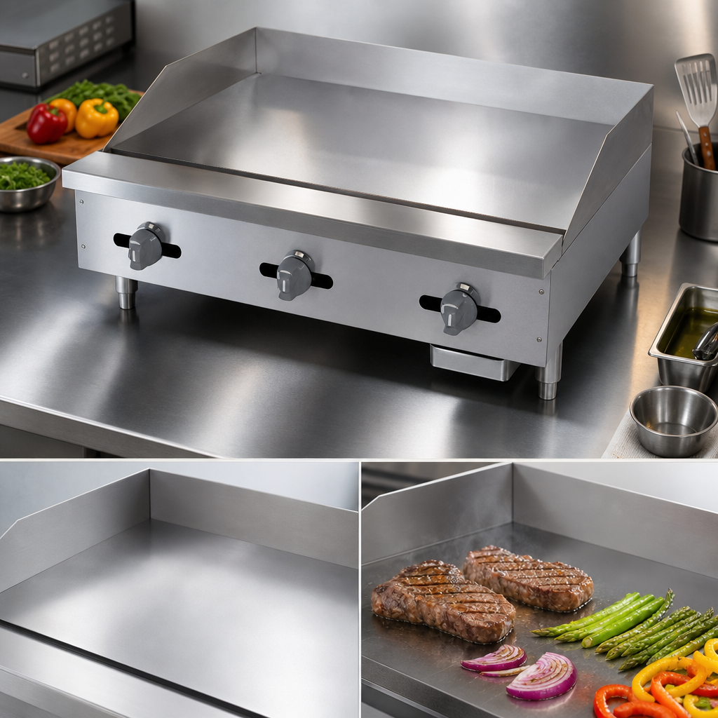Polished Steel Griddle Plate