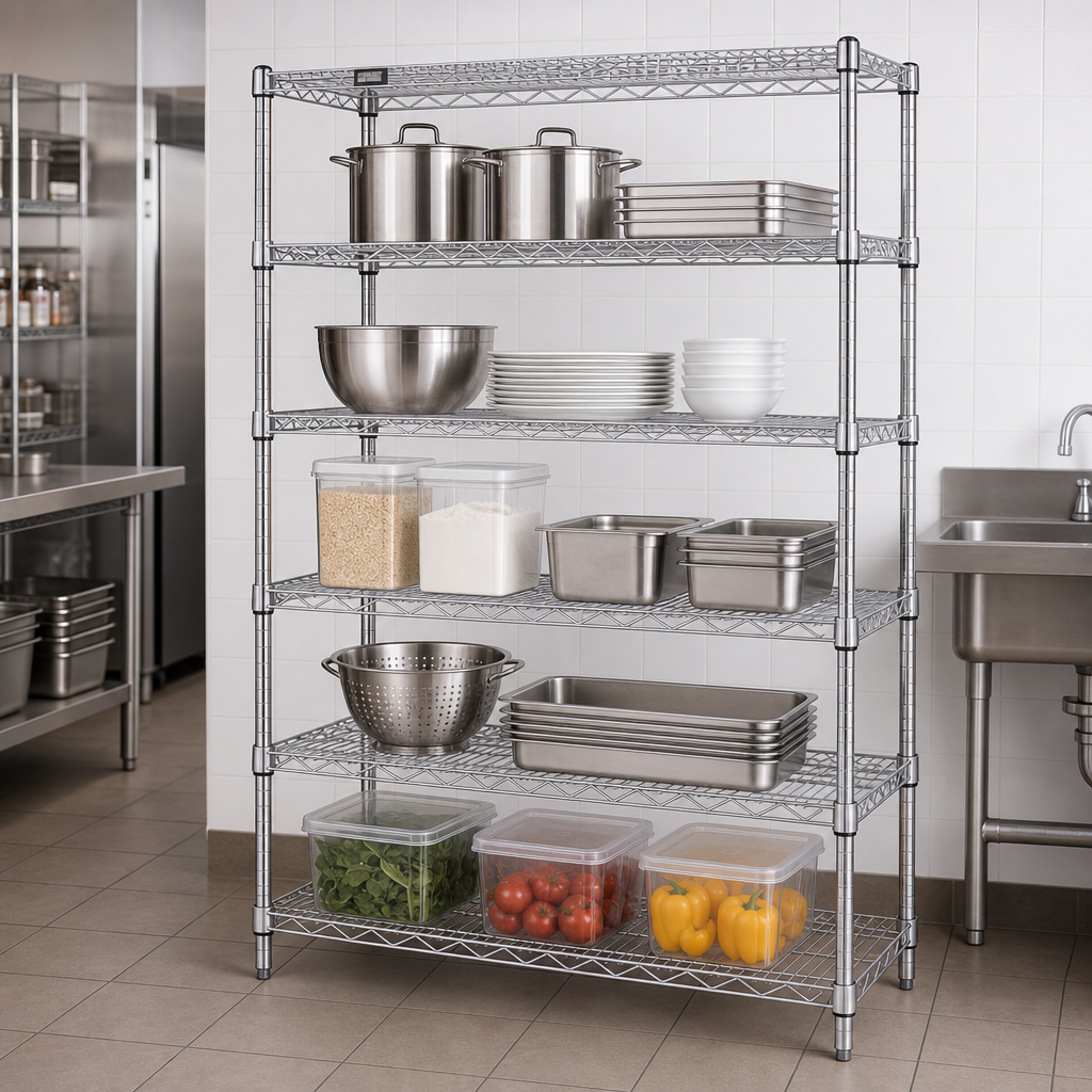 Five Wire Shelves