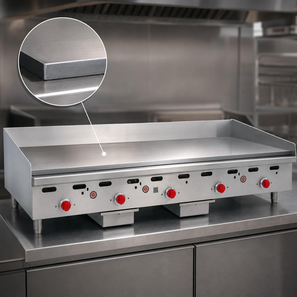 Polished Steel Griddle Plate