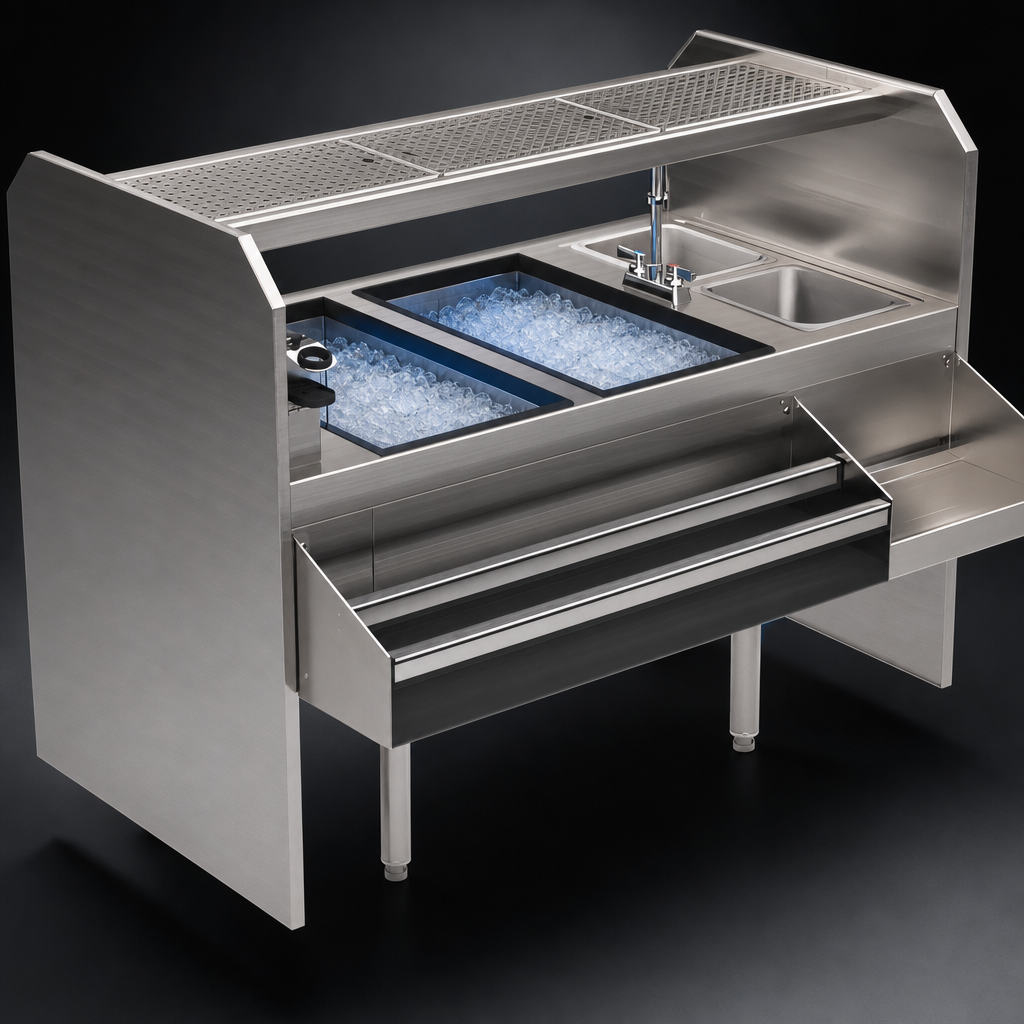 Dual Pass-Thru Ice Bins