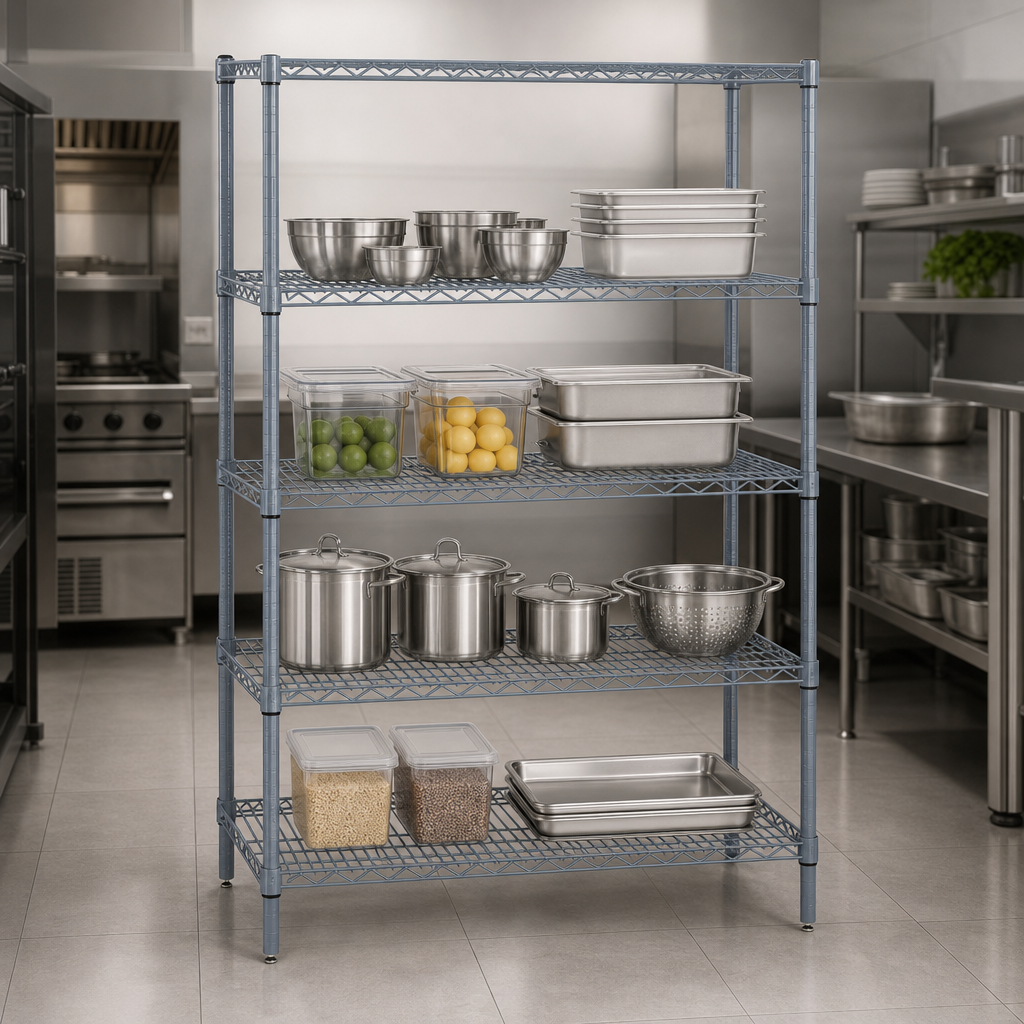 Five Wire Shelves
