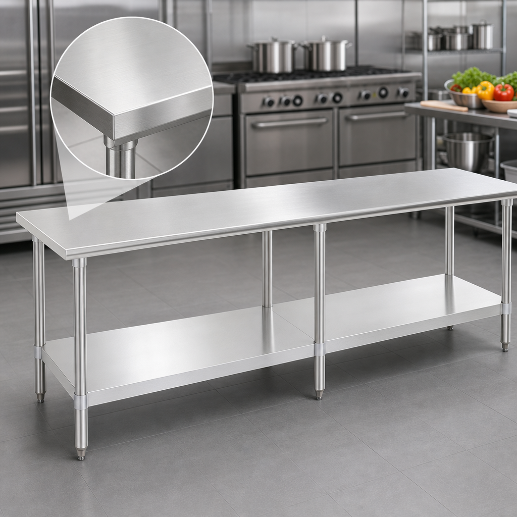 16-Gauge Stainless Steel Top