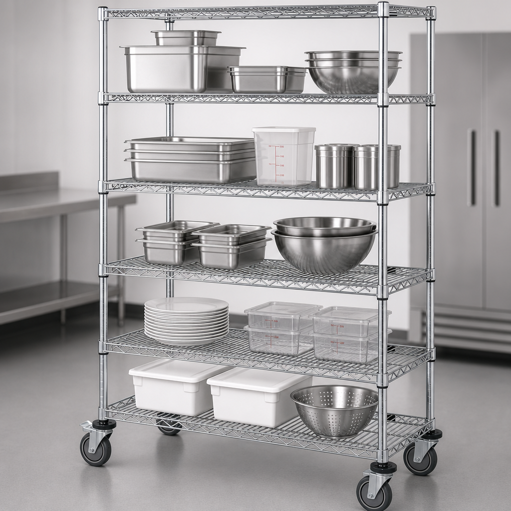 Five Wire Shelves