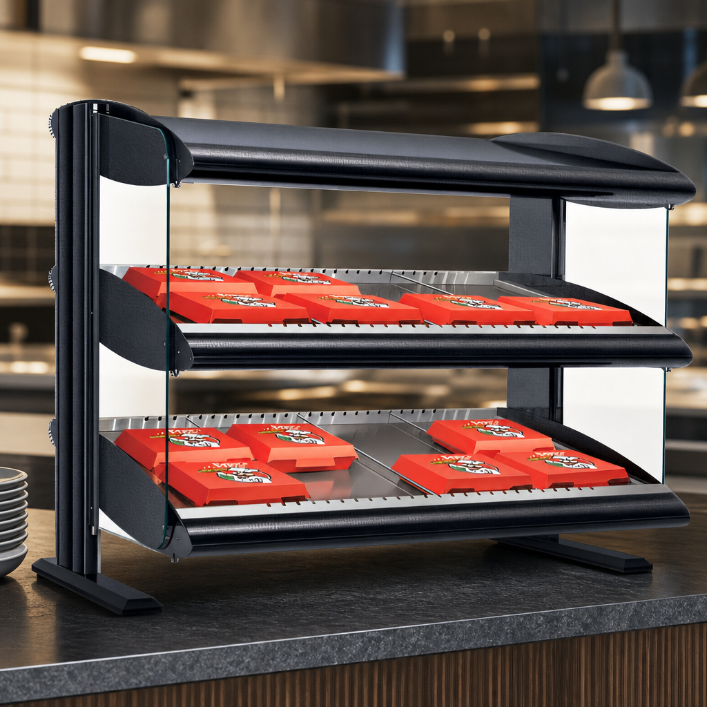 Slanted Display Shelves