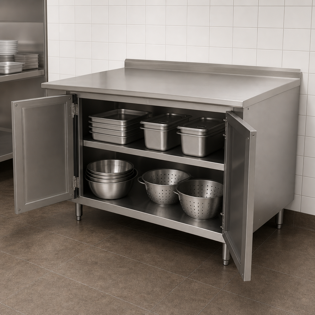 Cabinet Base with Hinged Doors