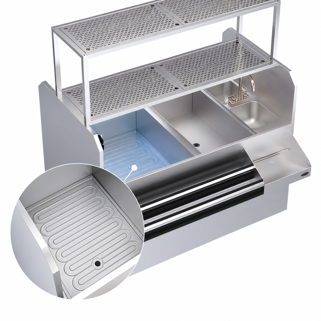 Built-In 10-Circuit Cold Plate