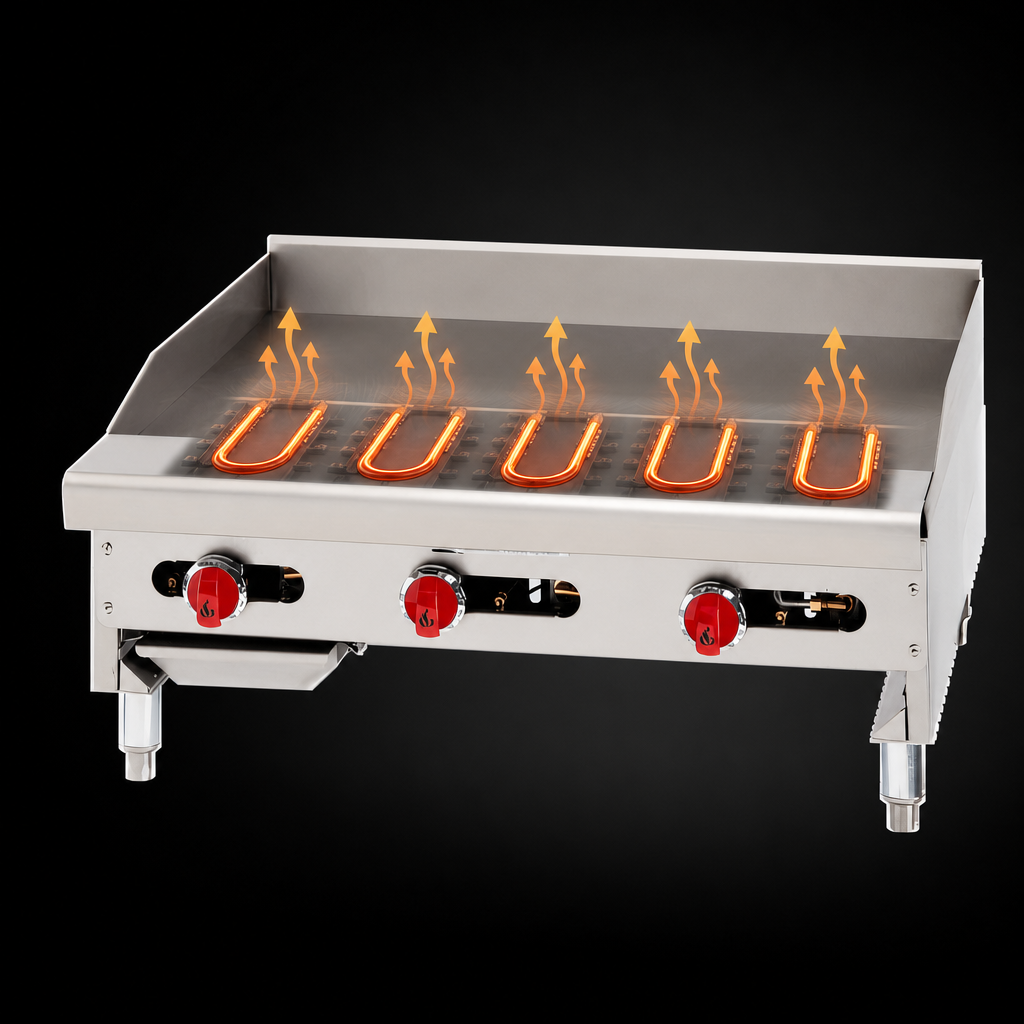 Five U-Shaped Burners