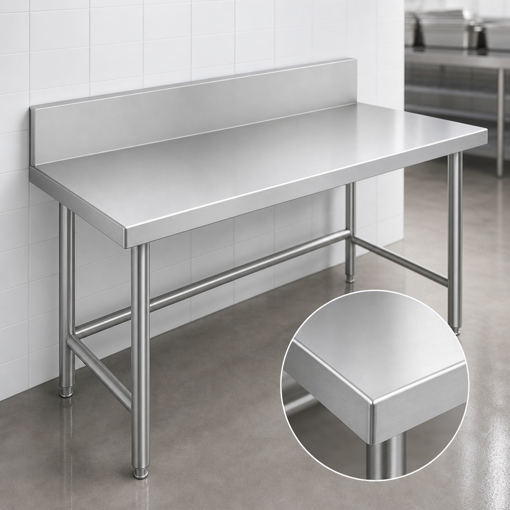 14-Gauge 304 Stainless Steel Top