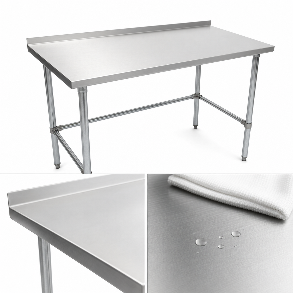 16-Gauge Stainless Steel Top